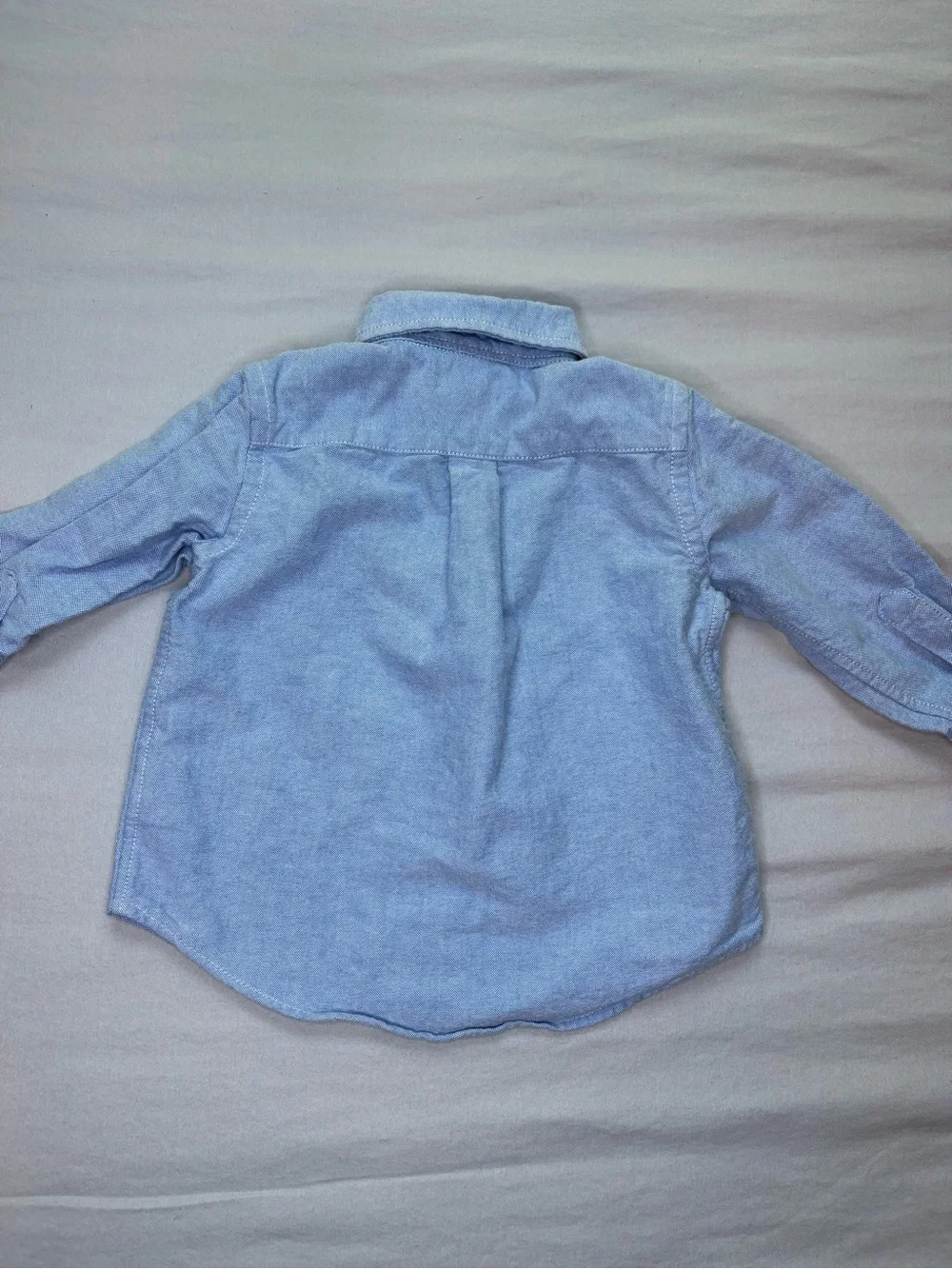 Polo Ralph Lauren Baby Boy 12M Blue Oxford Button Down Shirt Pony